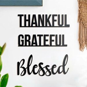 Wallwanders Wall Art - THANKFUL, GRATEFUL, and BLESSED